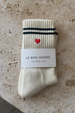 Le Bon Shoppe Embroidered Boyfriend Socks