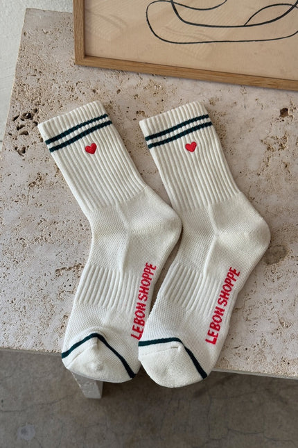 Le Bon Shoppe Embroidered Boyfriend Socks