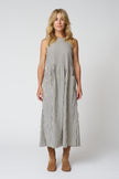 Tablier Stripe Cotton Pinafore Dress
