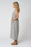 Tablier Stripe Cotton Pinafore Dress