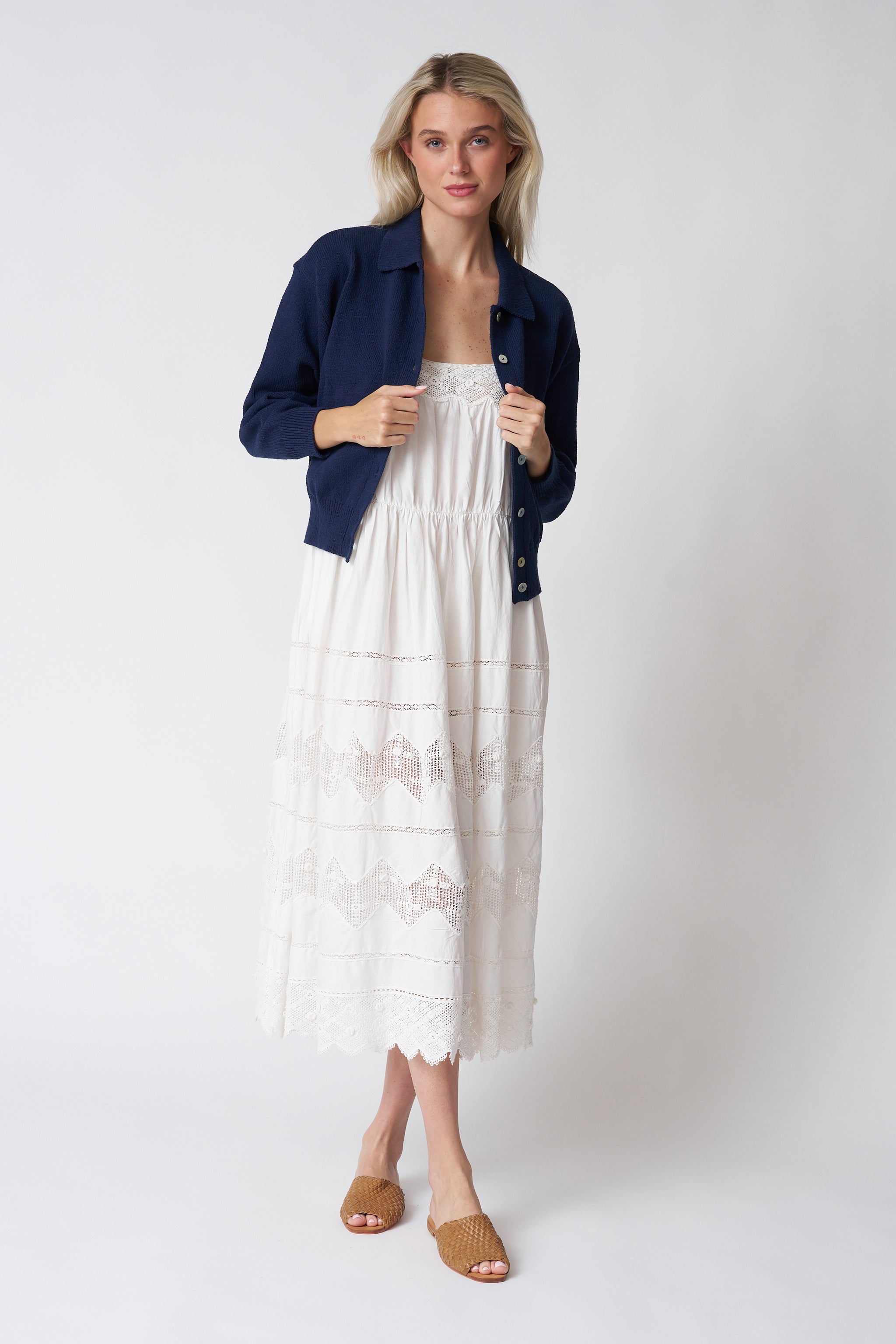 The Rosette Crochet Dress.