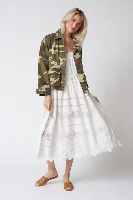 Lightweight Cotton Canvas Jacket in Camo