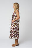 Fig Print Cotton Poplin Dress