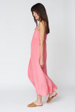 Eva Cotton-Silk Dress in Poppy