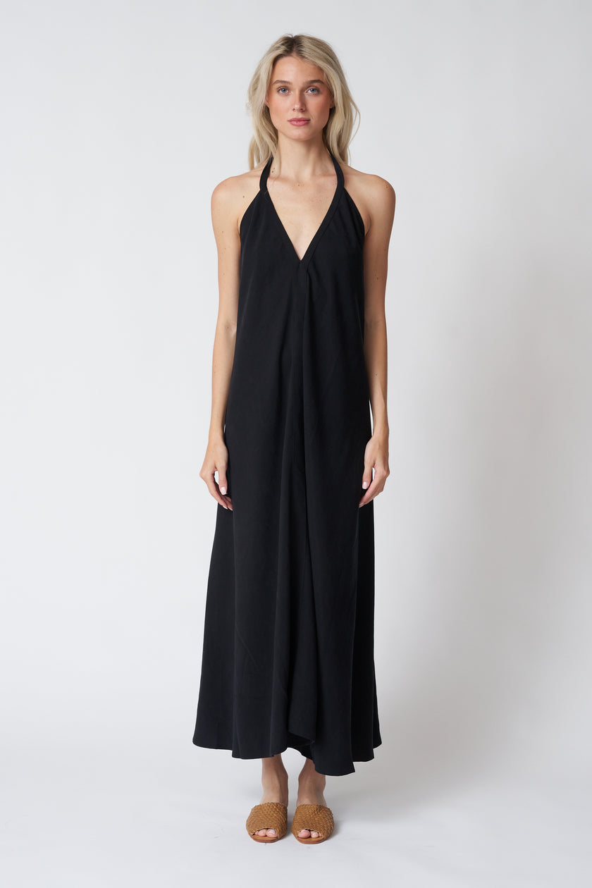 The Handloom Zoe Maxi Dress in Black