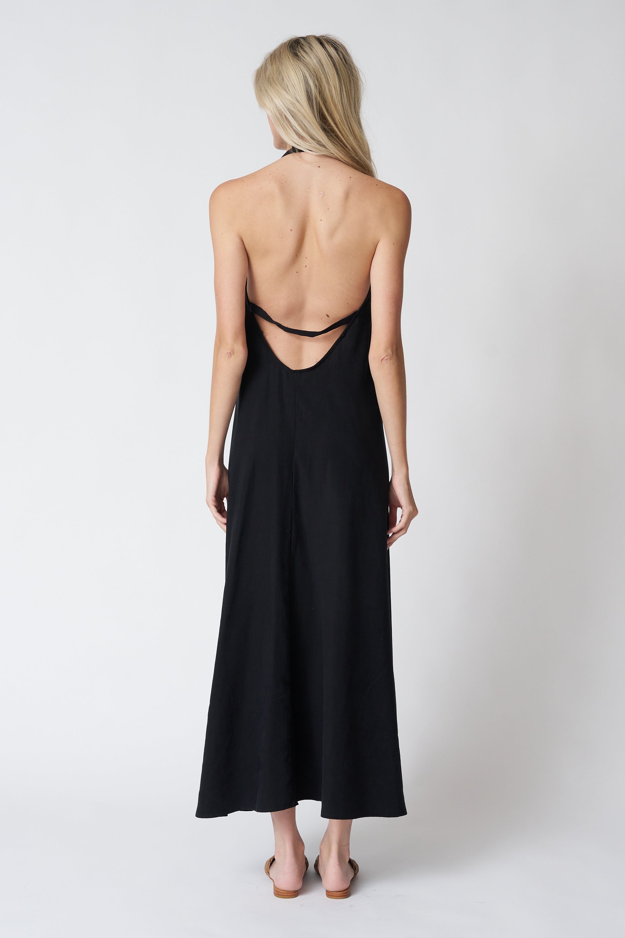 The Handloom Zoe Maxi Dress in Black