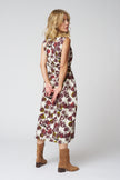 Fig Print Cotton Poplin Dress