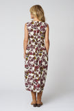 Fig Print Cotton Poplin Dress