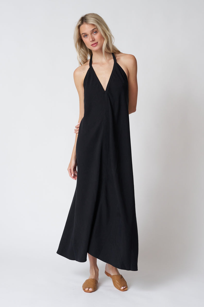 The Handloom Zoe Maxi Dress in Black