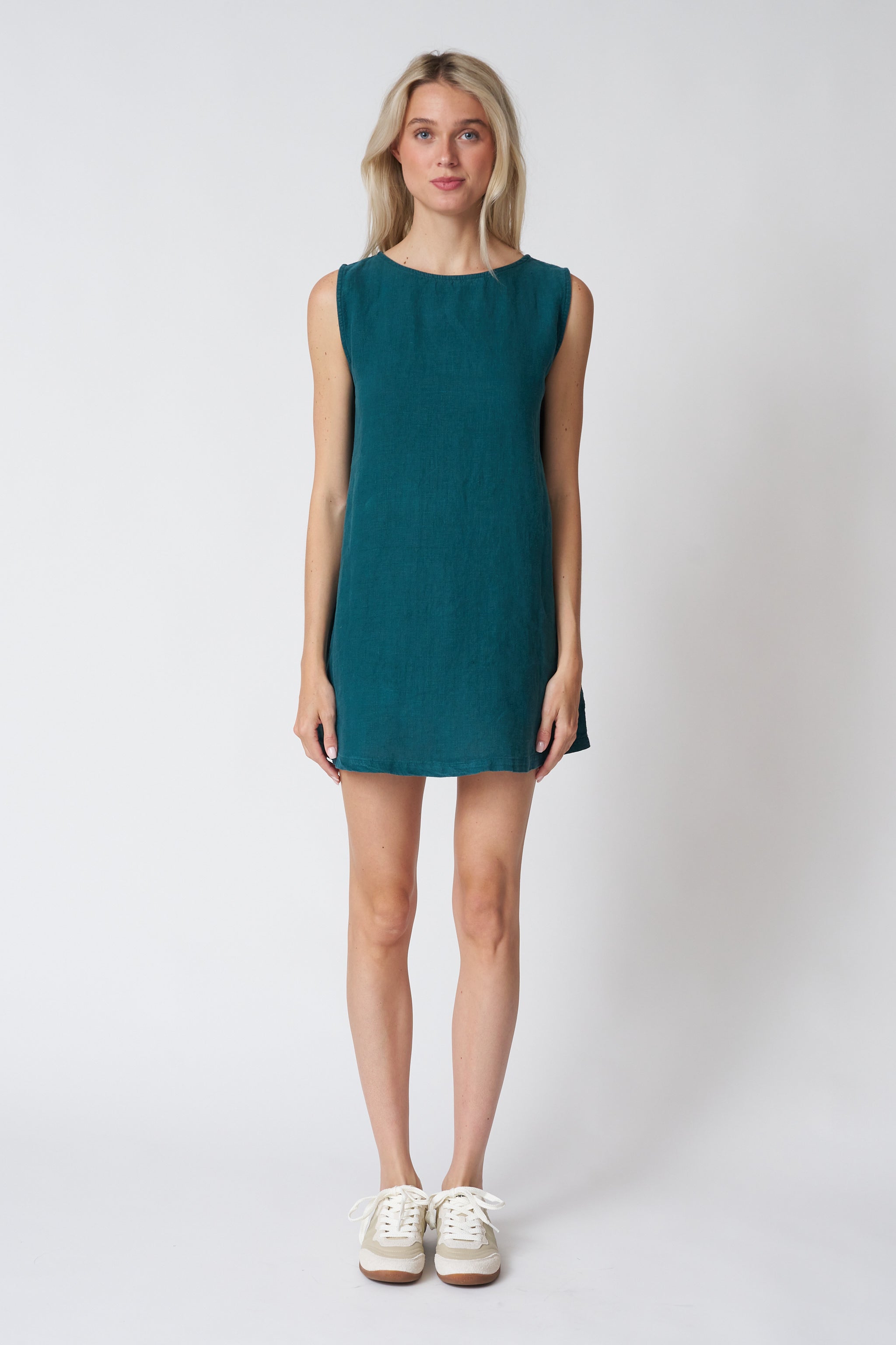 Jungmaven Baez Dress in Deep Teal
