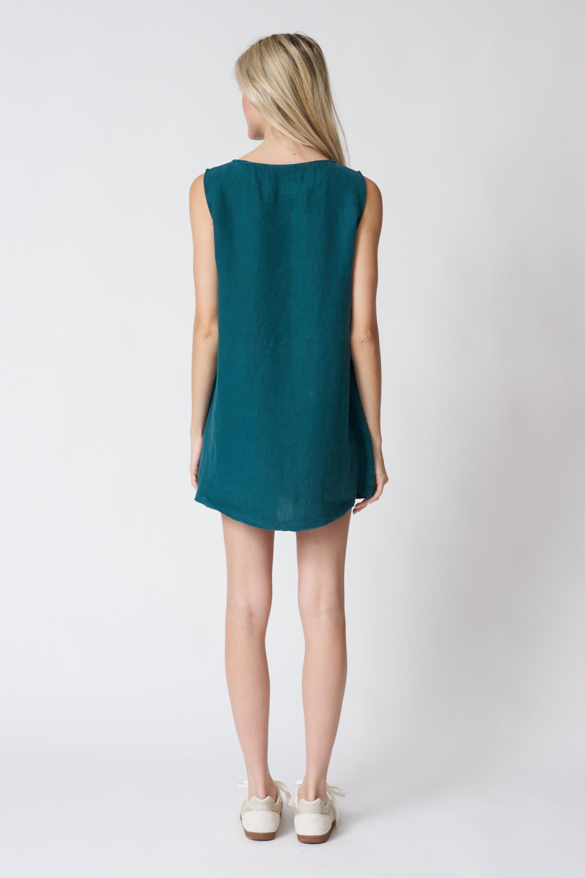 Jungmaven Baez Dress in Deep Teal