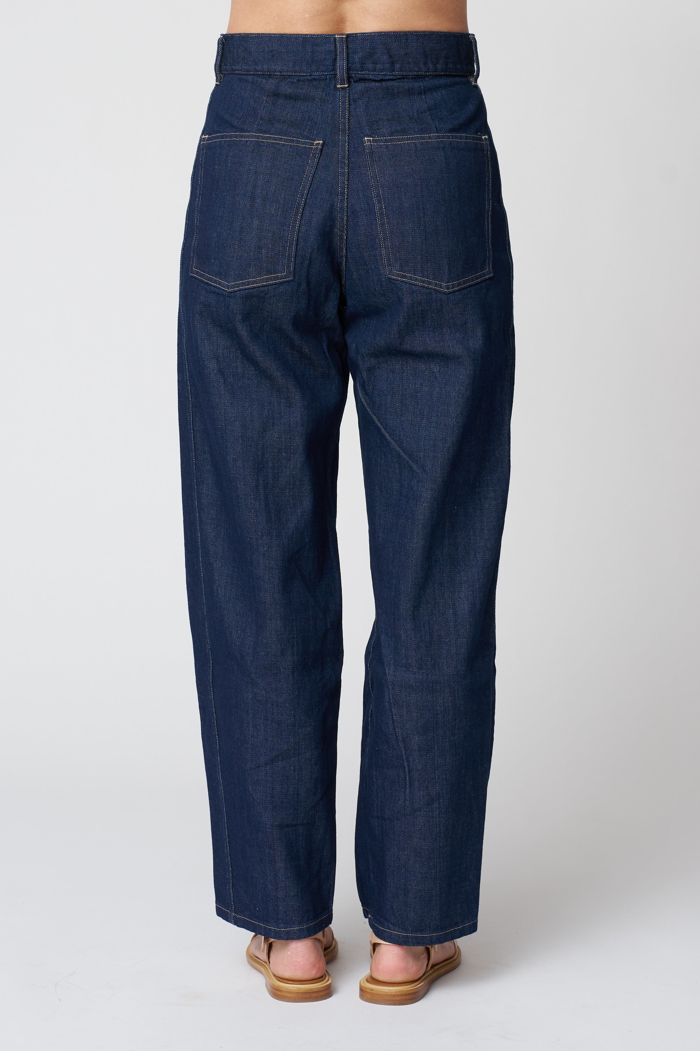 Micaela Greg Dark Indigo Panel Jean
