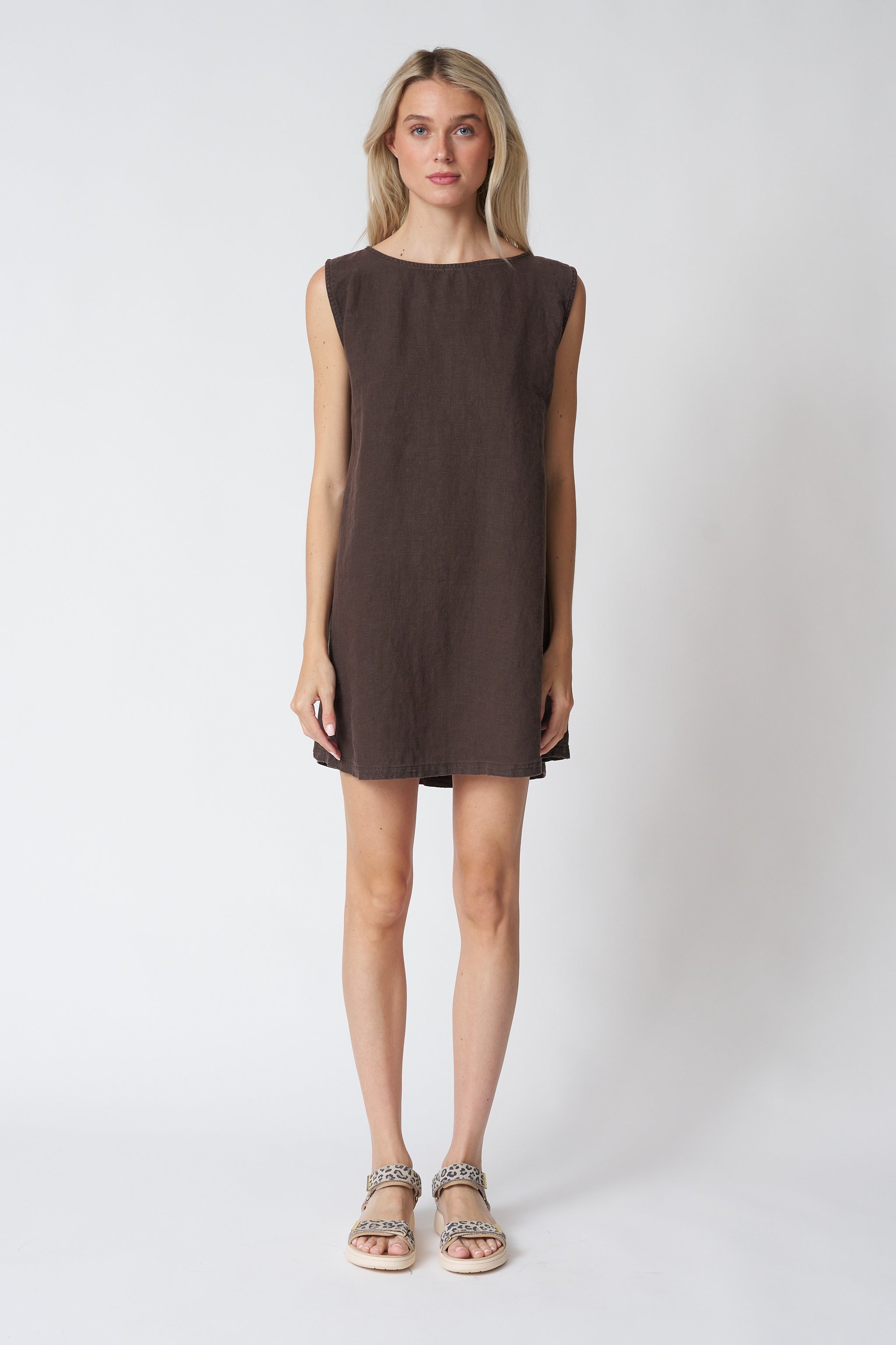 Jungmaven Baez Dress in Coffee Bean