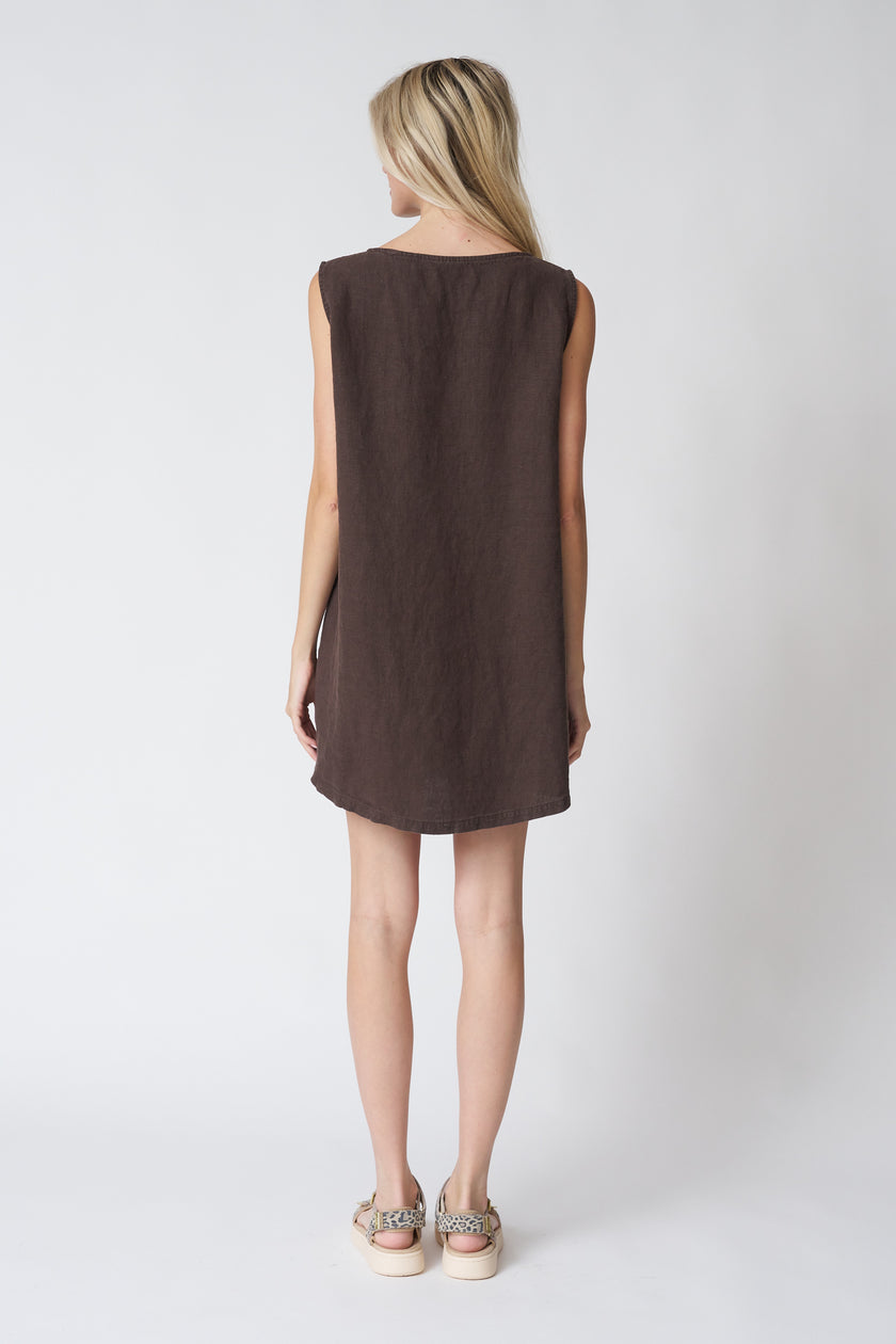Jungmaven Baez Dress in Coffee Bean