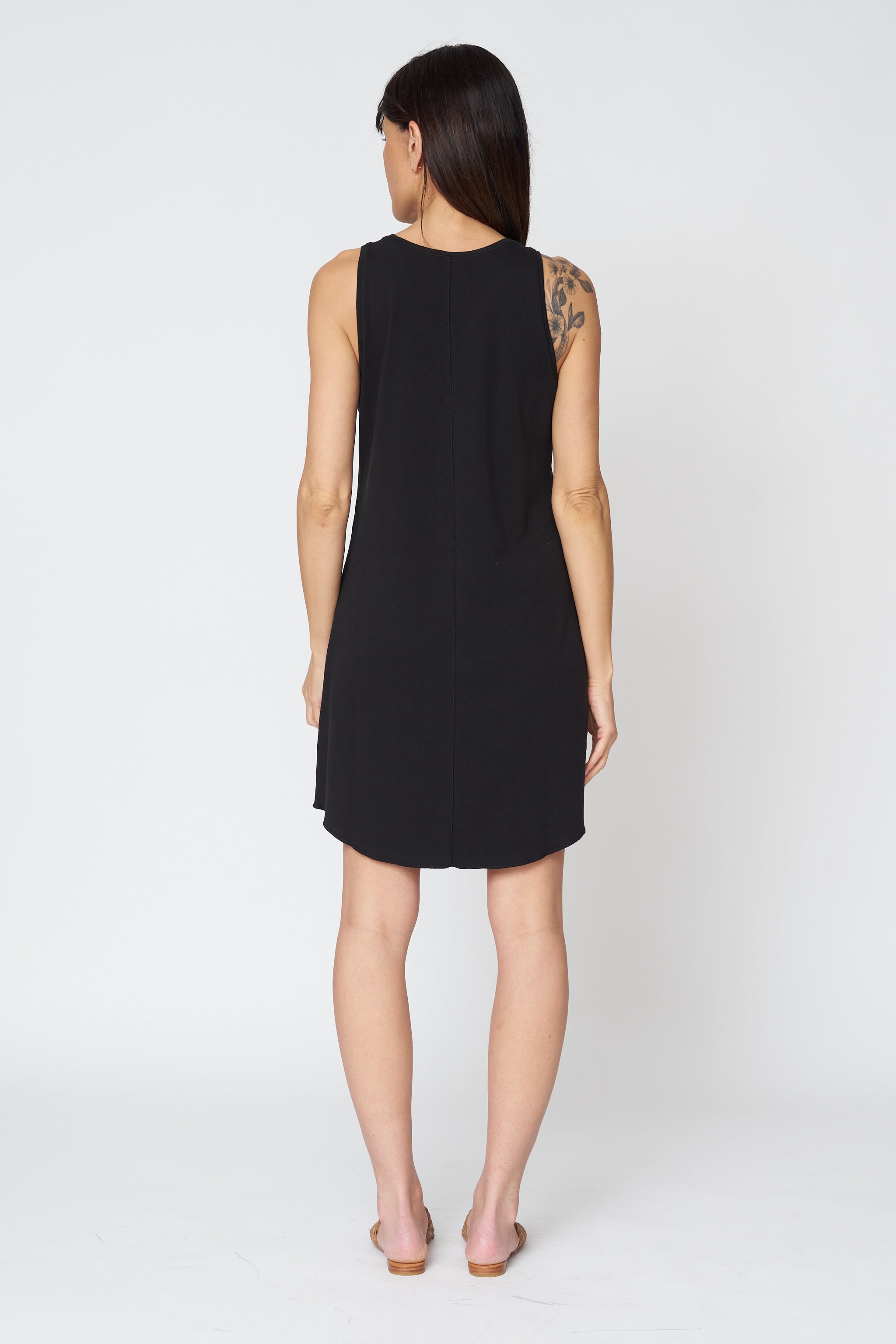 High Neck Dress in Black or Navy