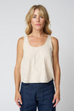 Micaela Greg Arc Tank - in Pearl