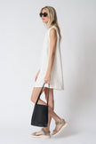 Jungmaven Baez Dress in Washed White