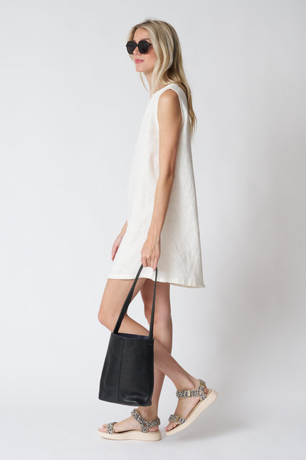 Jungmaven Baez Dress in Washed White