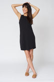 High Neck Dress in Black or Navy