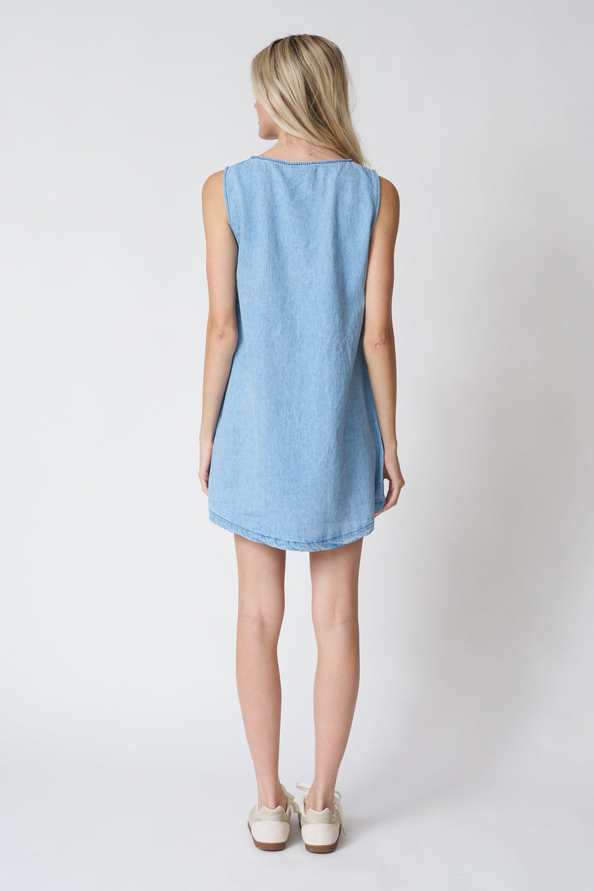 Jungmaven Baez Dress in Light Summer Denim