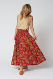 Emerson Fry Smocked Maxi Skirt in Pompeian Blooms