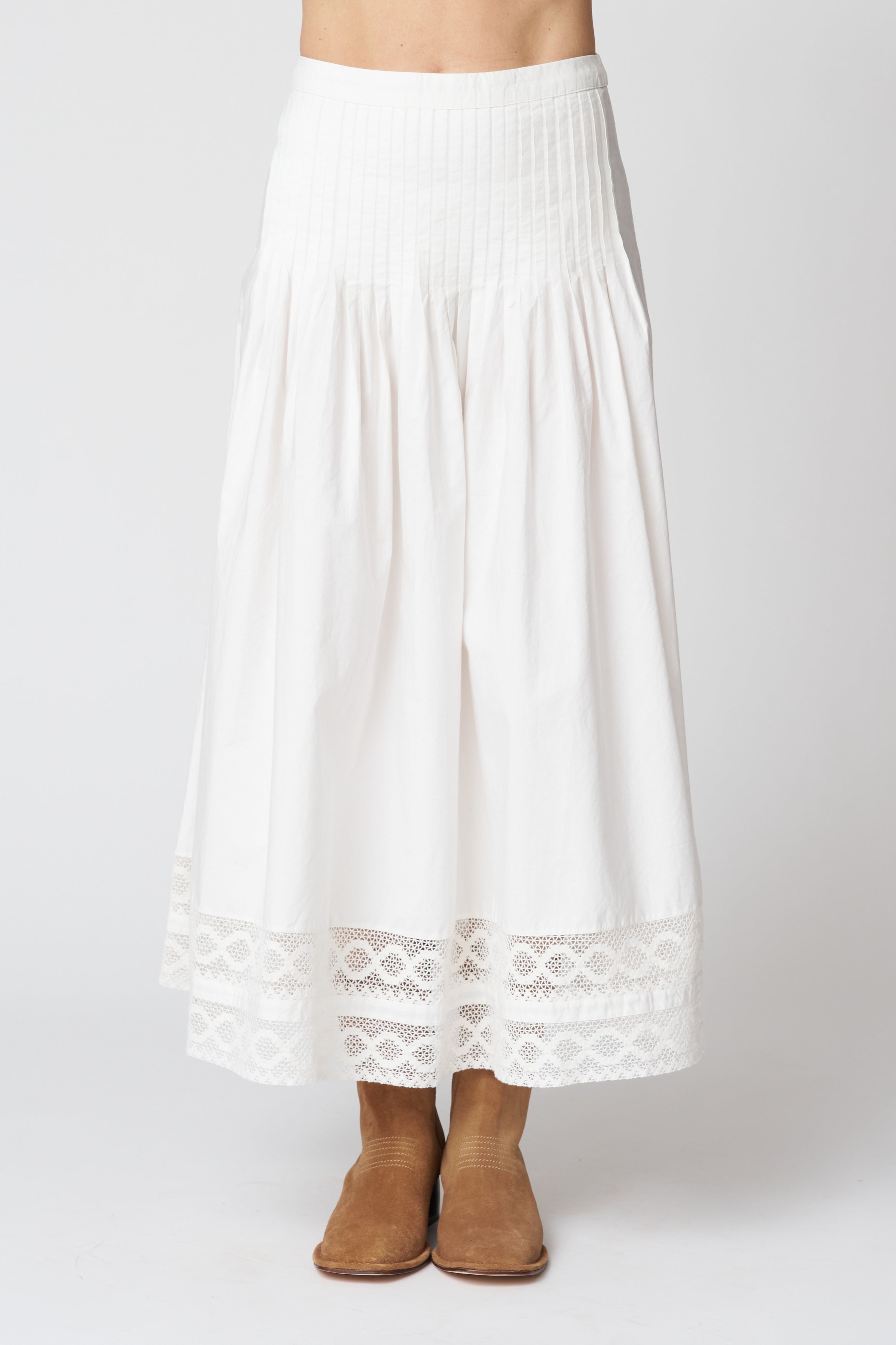 The Structured Victorian Skirt in White