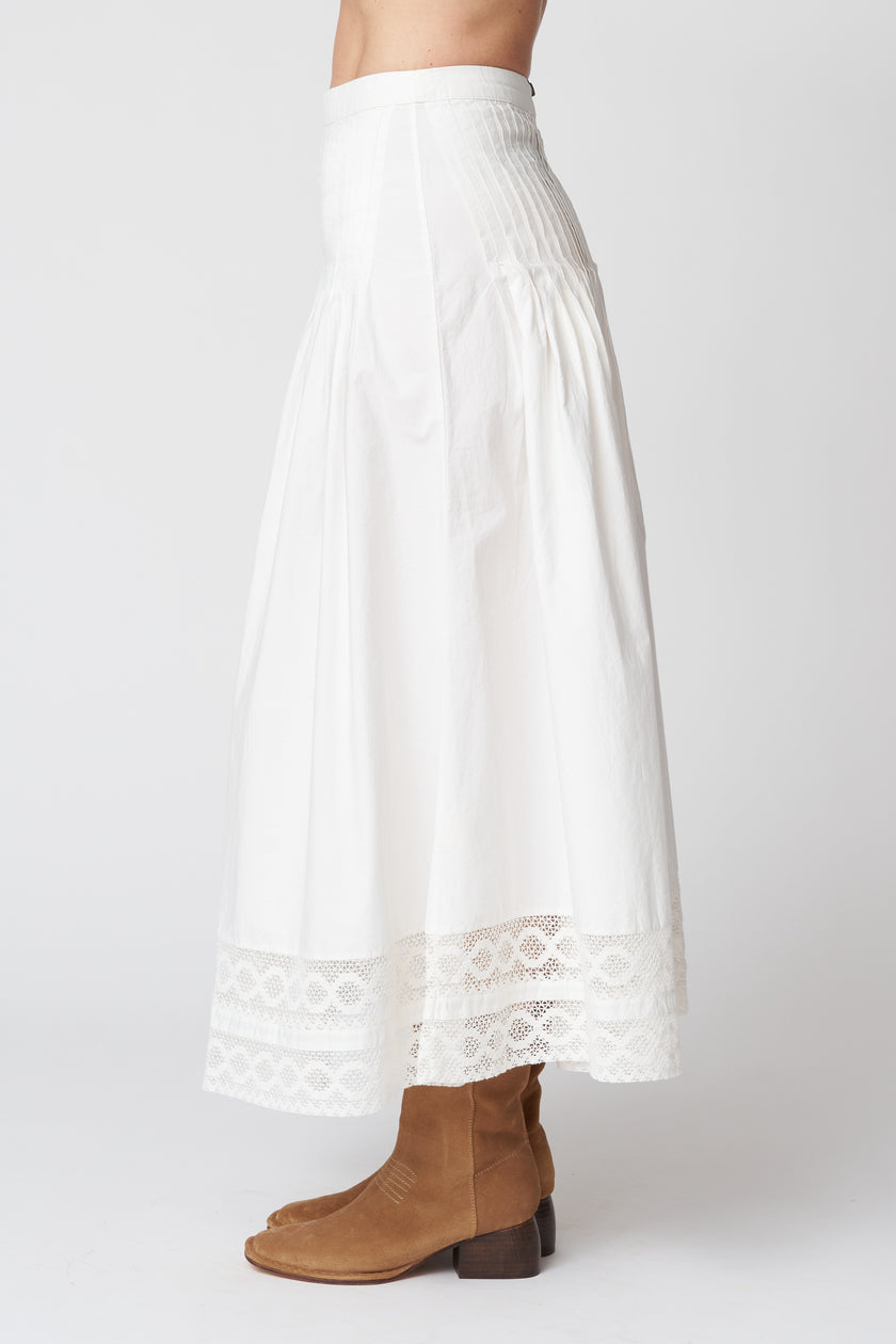 The Structured Victorian Skirt in White