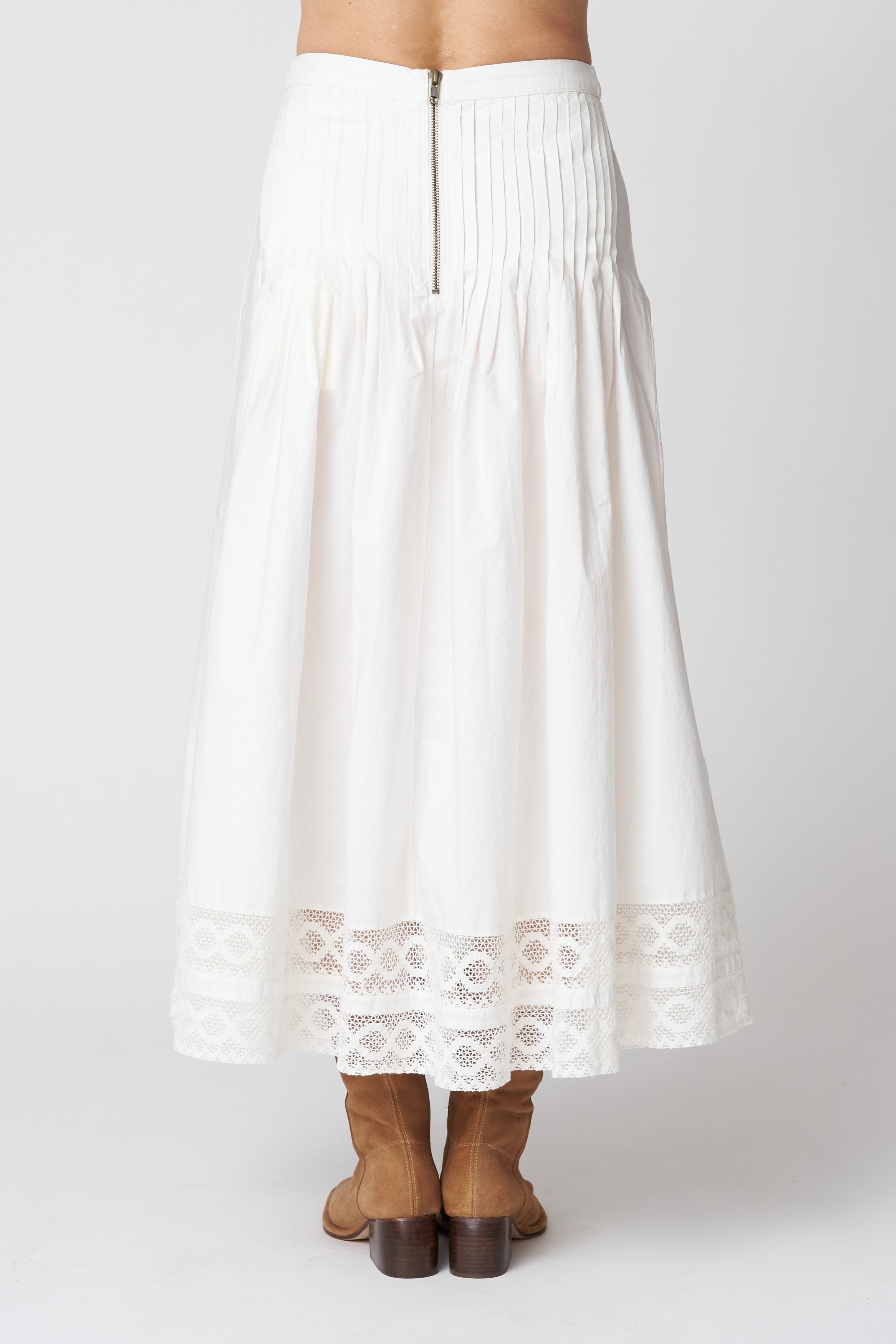 The Structured Victorian Skirt in White