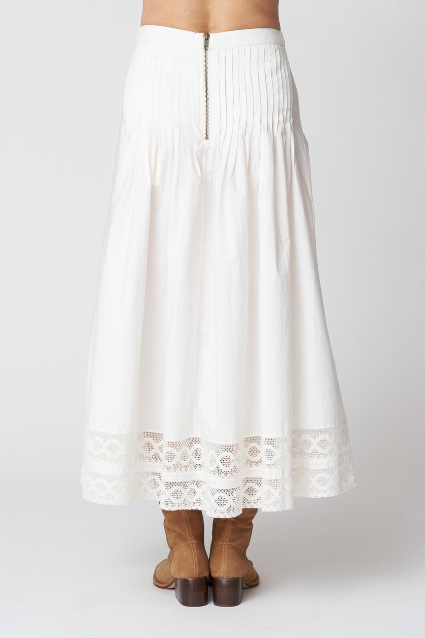The Structured Victorian Skirt in White
