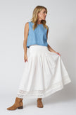 The Structured Victorian Skirt in White