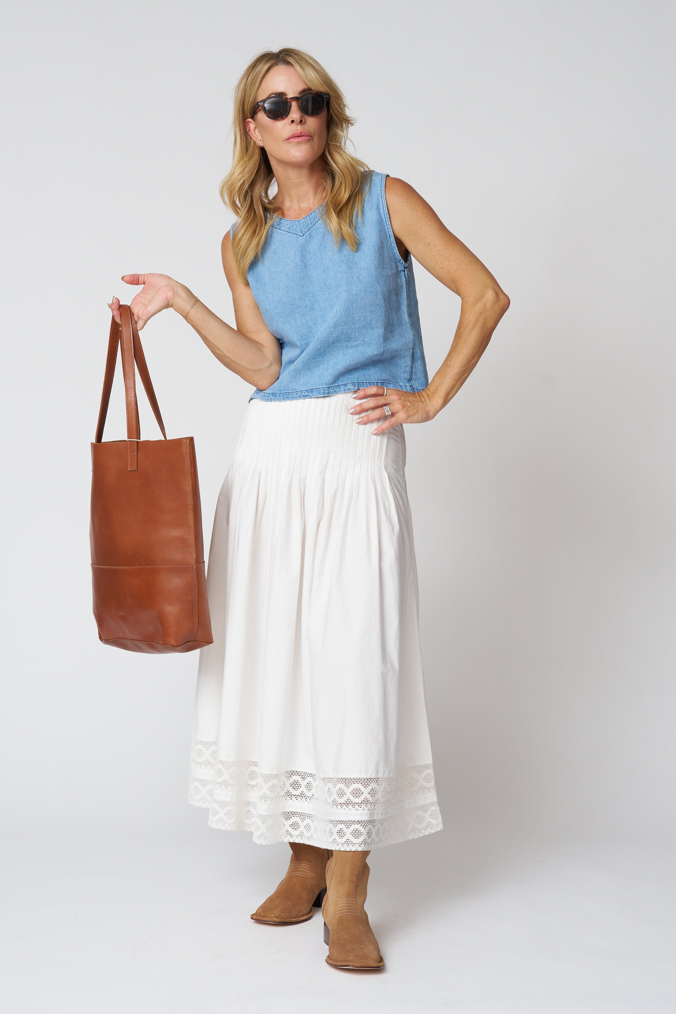 The Structured Victorian Skirt in White