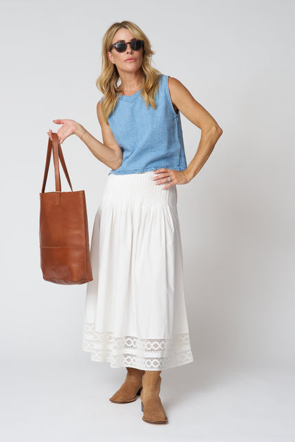 The Structured Victorian Skirt in White