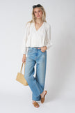 Salma Top in White Magnolia