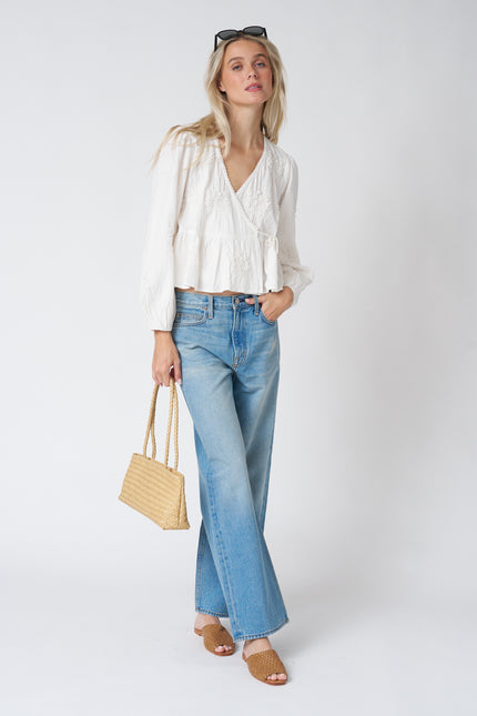 Salma Top in White Magnolia