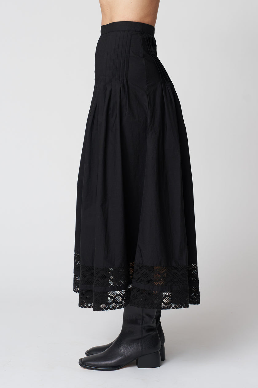 The Structured Victorian Skirt in Black