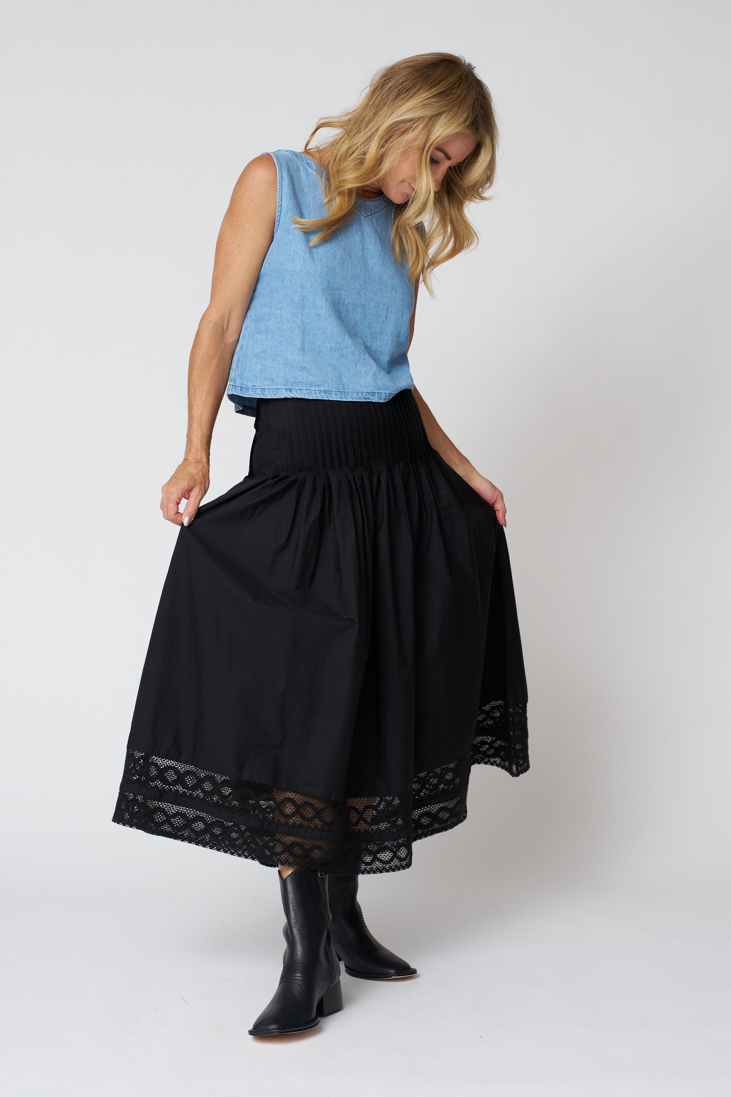 The Structured Victorian Skirt in Black