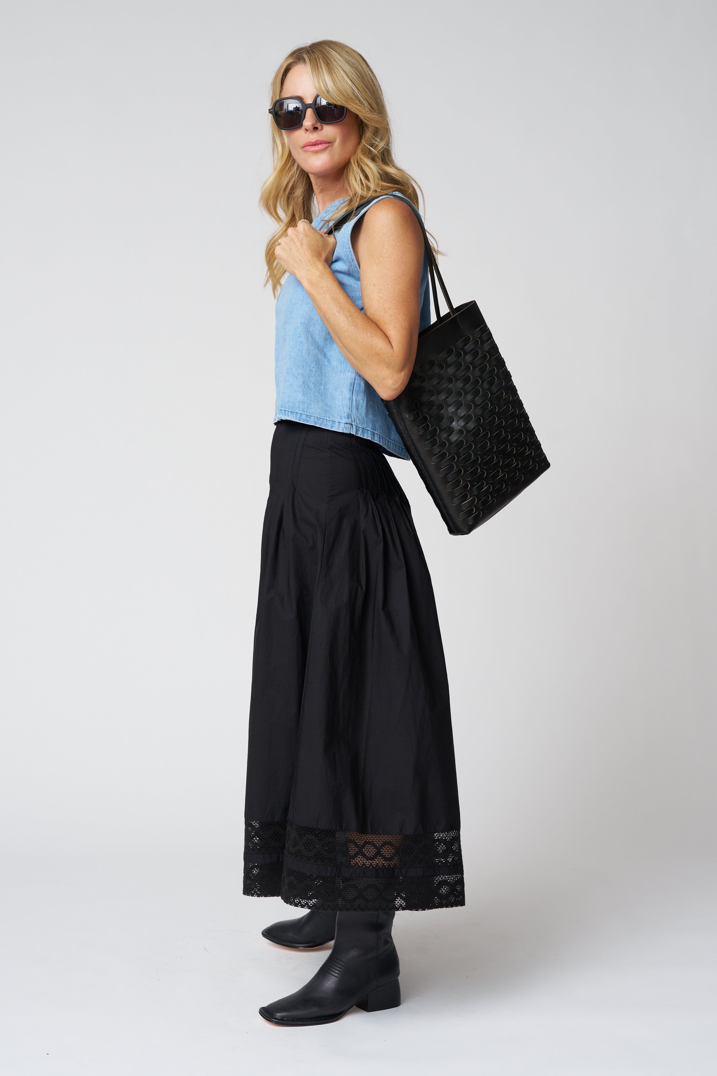 The Structured Victorian Skirt in Black