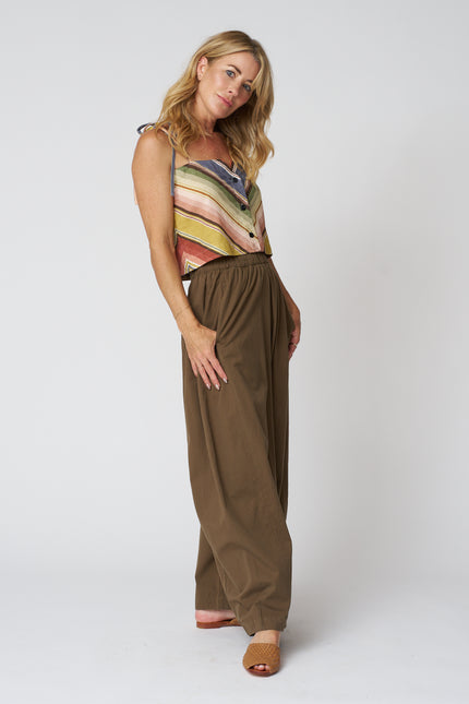 The Folio Top in Davenport Stripe