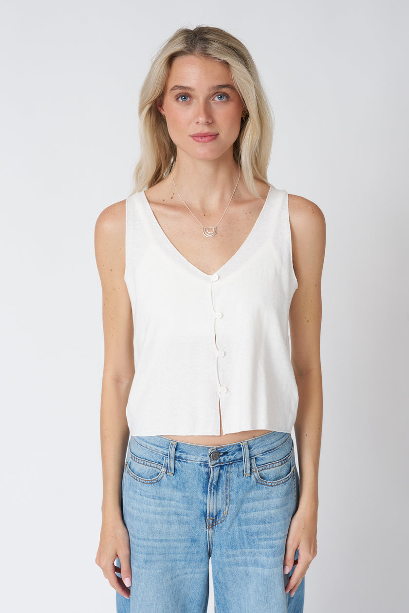 Jungmaven Anacapa Tank - Washed White