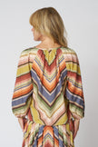 The Seamed Bodega Top in Davenport Stripe