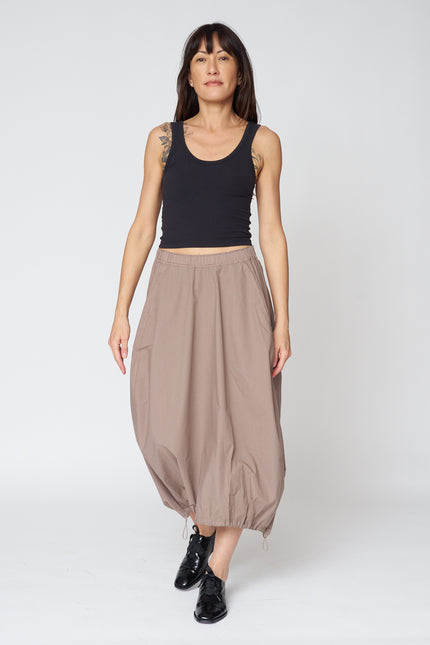 Hollis Corded Hem Skirt in Sahara