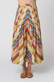The Rhythm Skirt in Davenport Stripe