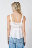 Ciao Lucia Euri Embroidered Top in White