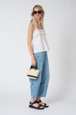 Ciao Lucia Euri Embroidered Top in White