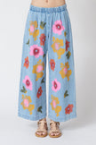 Jungmaven Disco Pant - Floral Denim