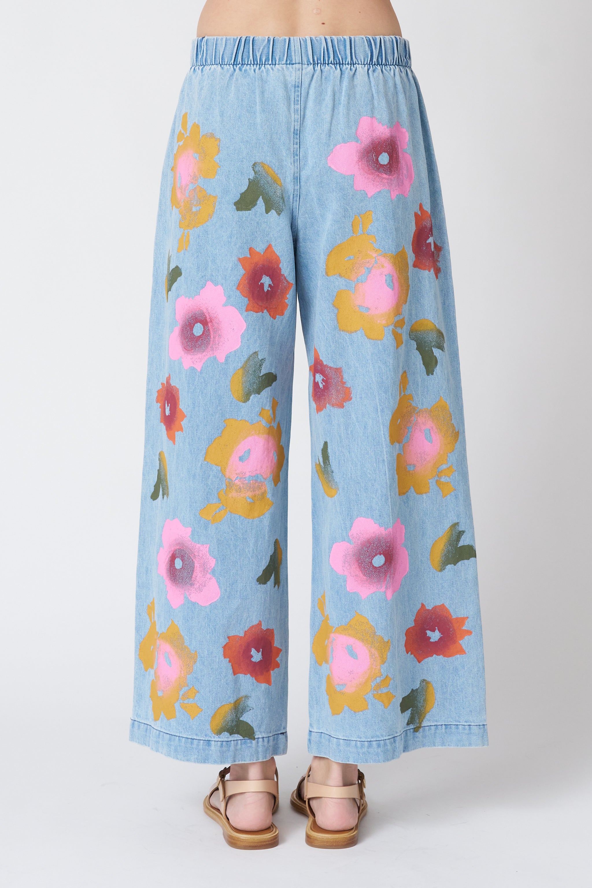 Jungmaven Disco Pant - Floral Denim