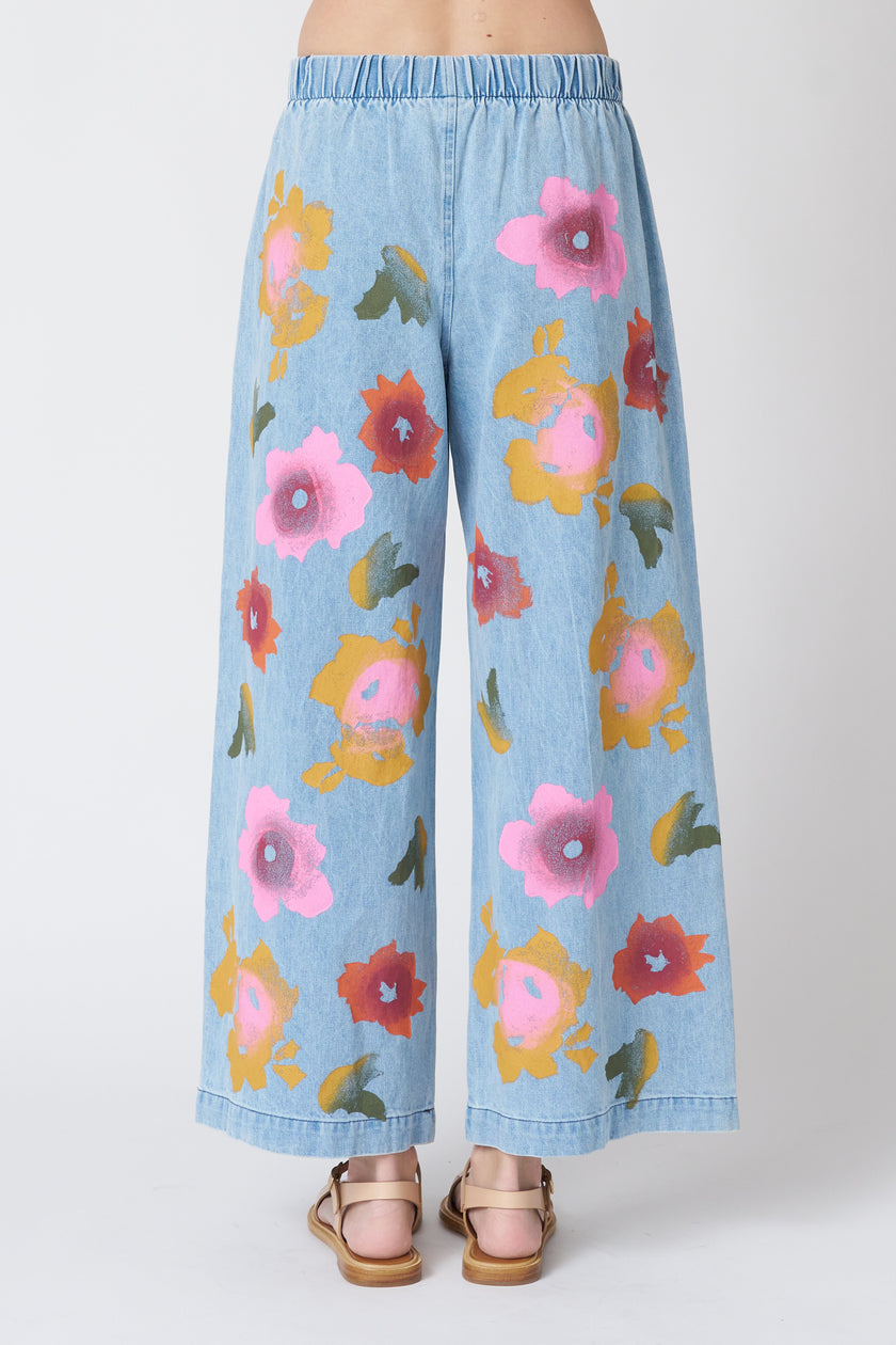 Jungmaven Disco Pant - Floral Denim