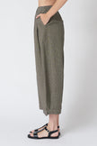 Carys Micro Houndstooth Wide Leg Pants