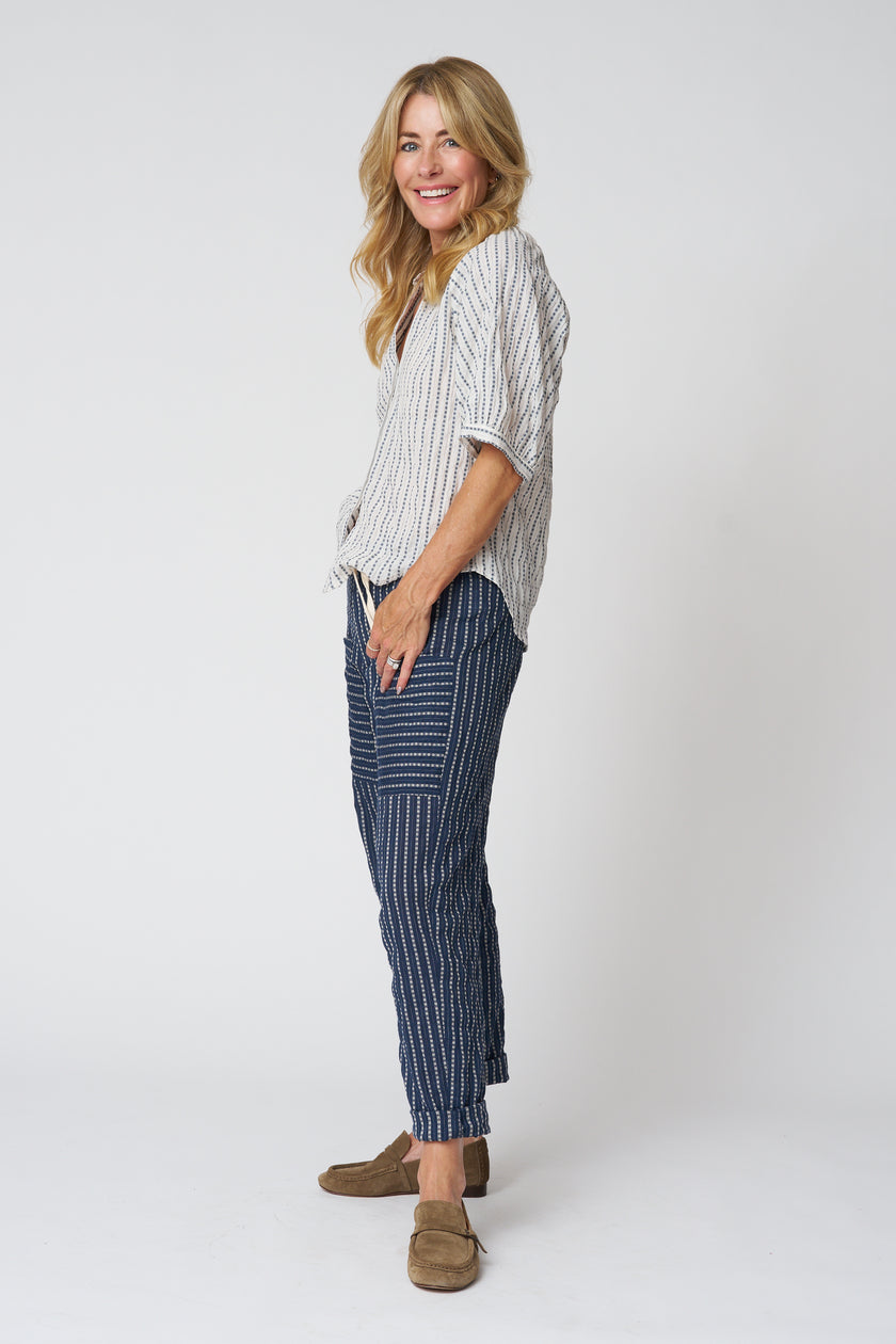 Connie Shirt in Heritage Dobby - Ivory