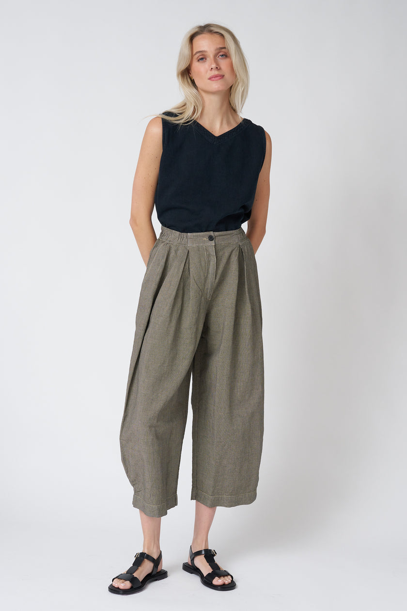 Jungmaven Teton Tank in Black Summer Denim